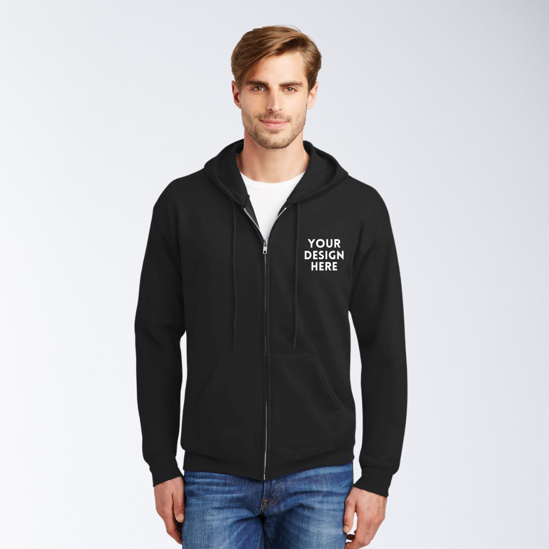 Custom Design Zipper Hoodie for Men